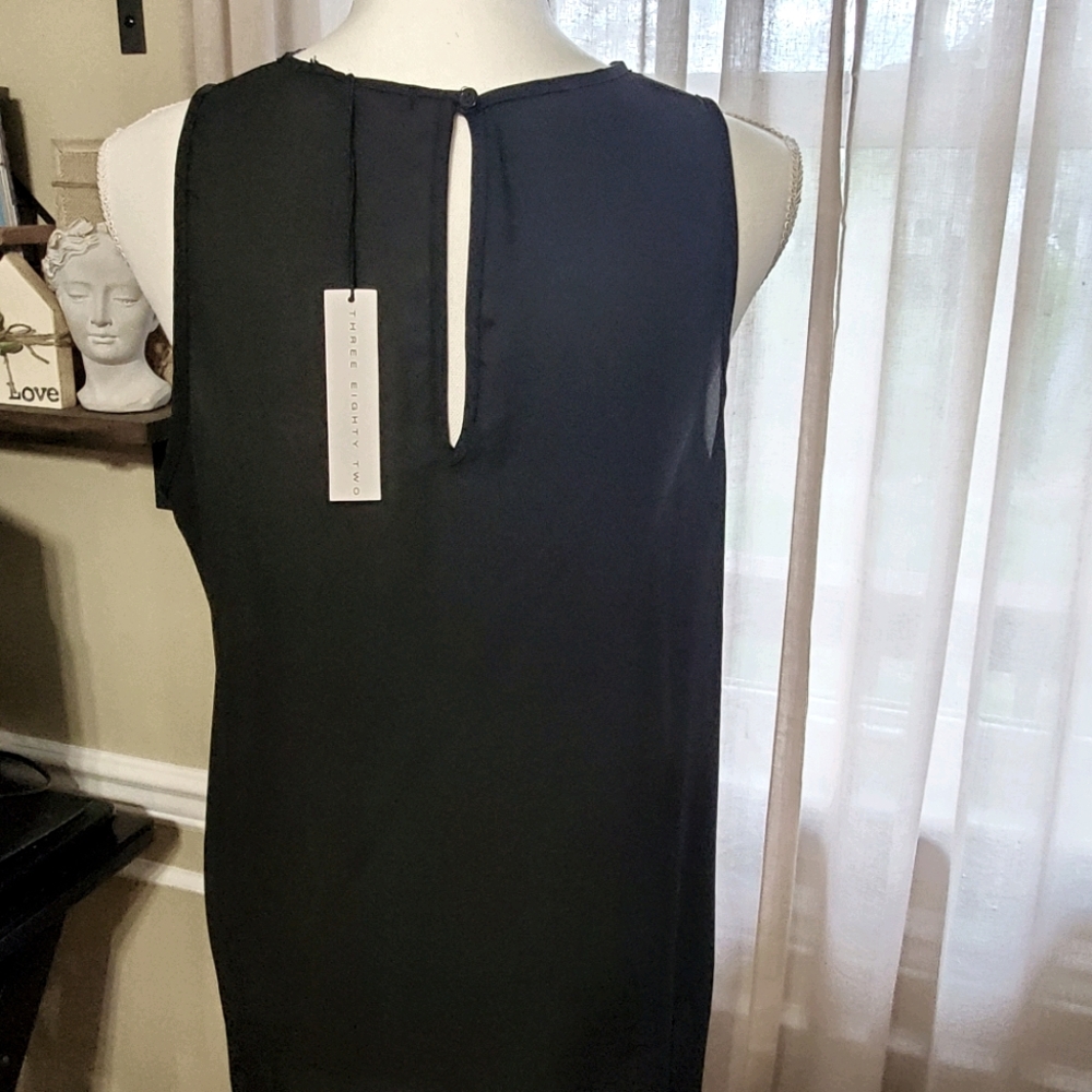 Deep V, Black, Three Eighty Two Blouse - image 2